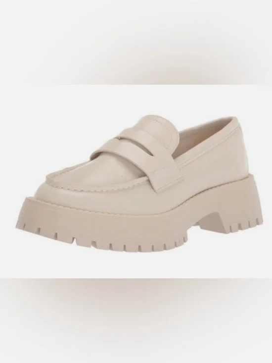 Madden Girl Beige Loafer 9 - Picture 2 of 14